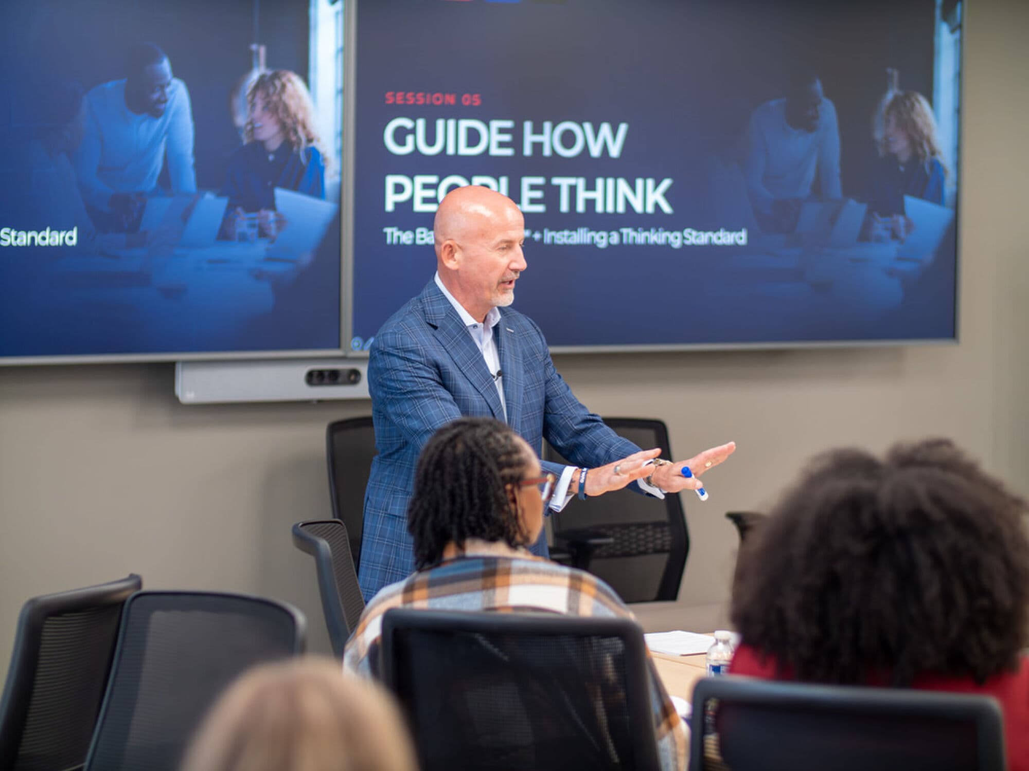 Steve Lowisz teaching a room of hiring leaders