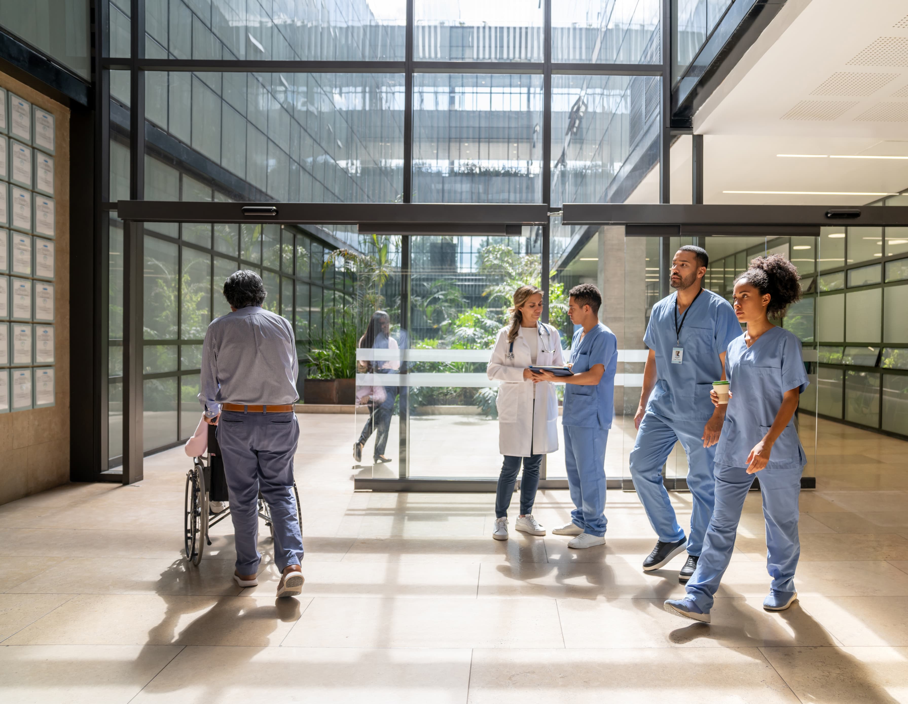 Clinical team in a healthcare environment