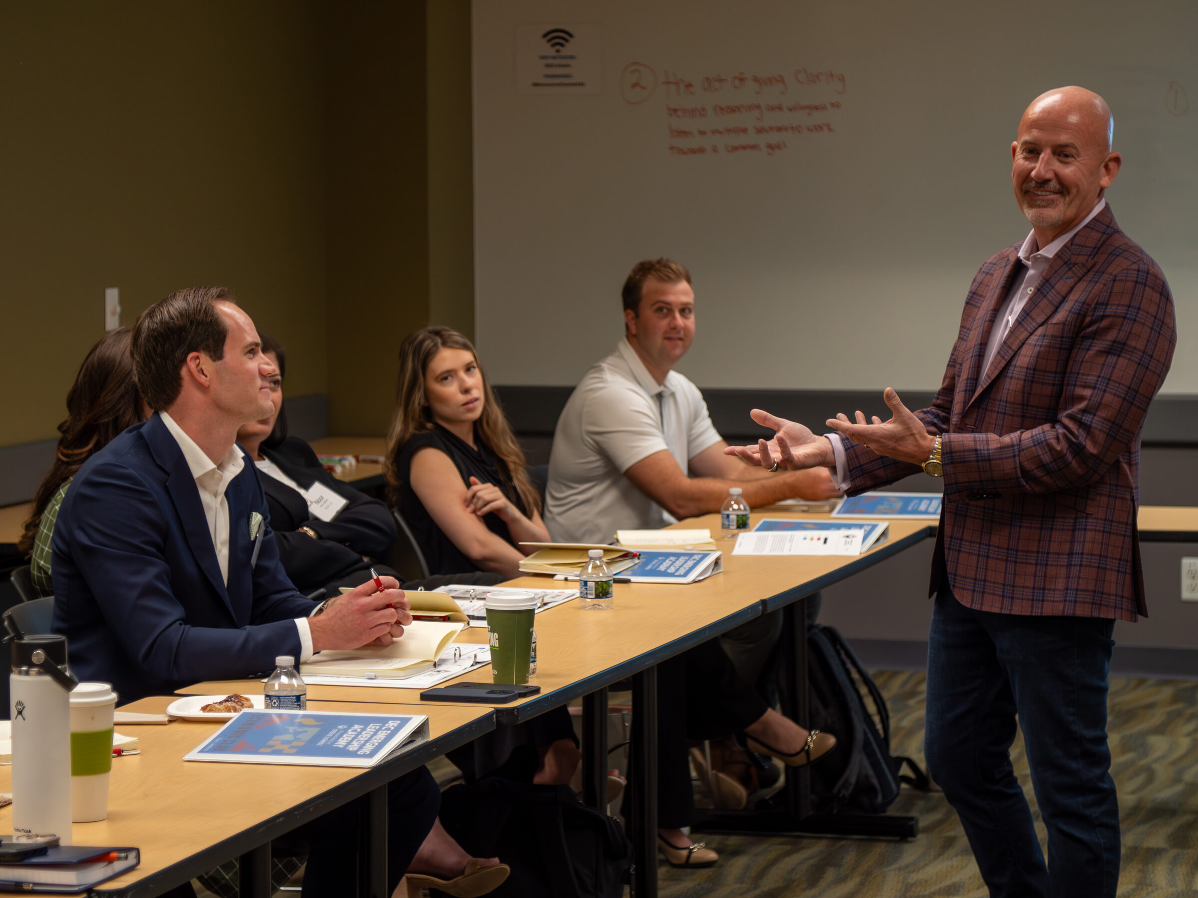 Steve Lowisz leading a client leadership session